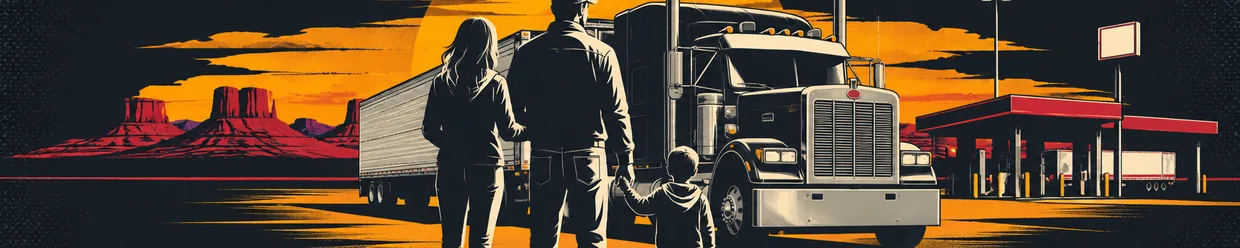 Protective hands sheltering a family